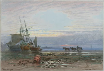 Scena di costa - Tramonto